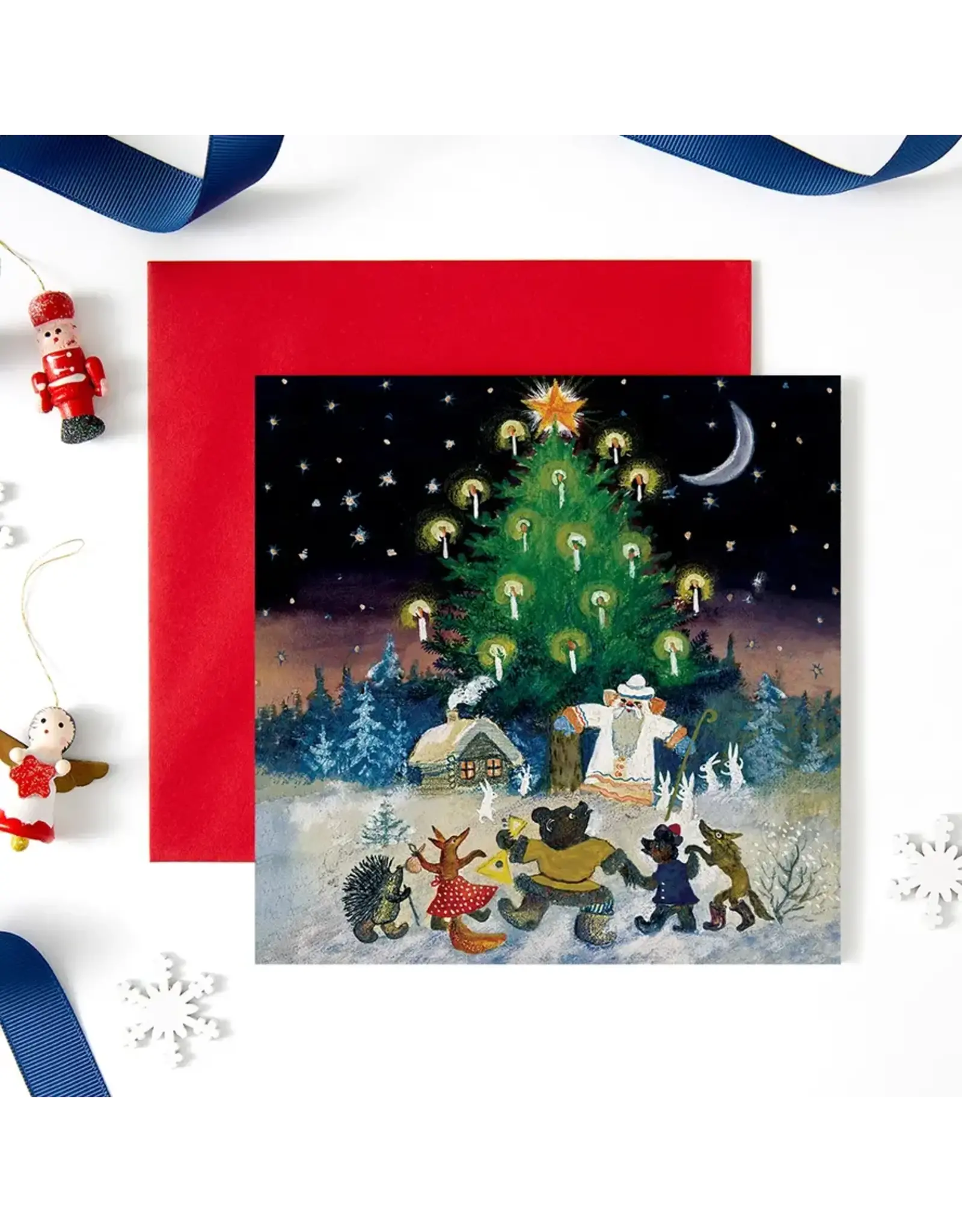 Christmas Starry Night Holiday Card