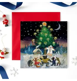 Christmas Starry Night Holiday Card