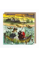Fishing Lady Greeting Card