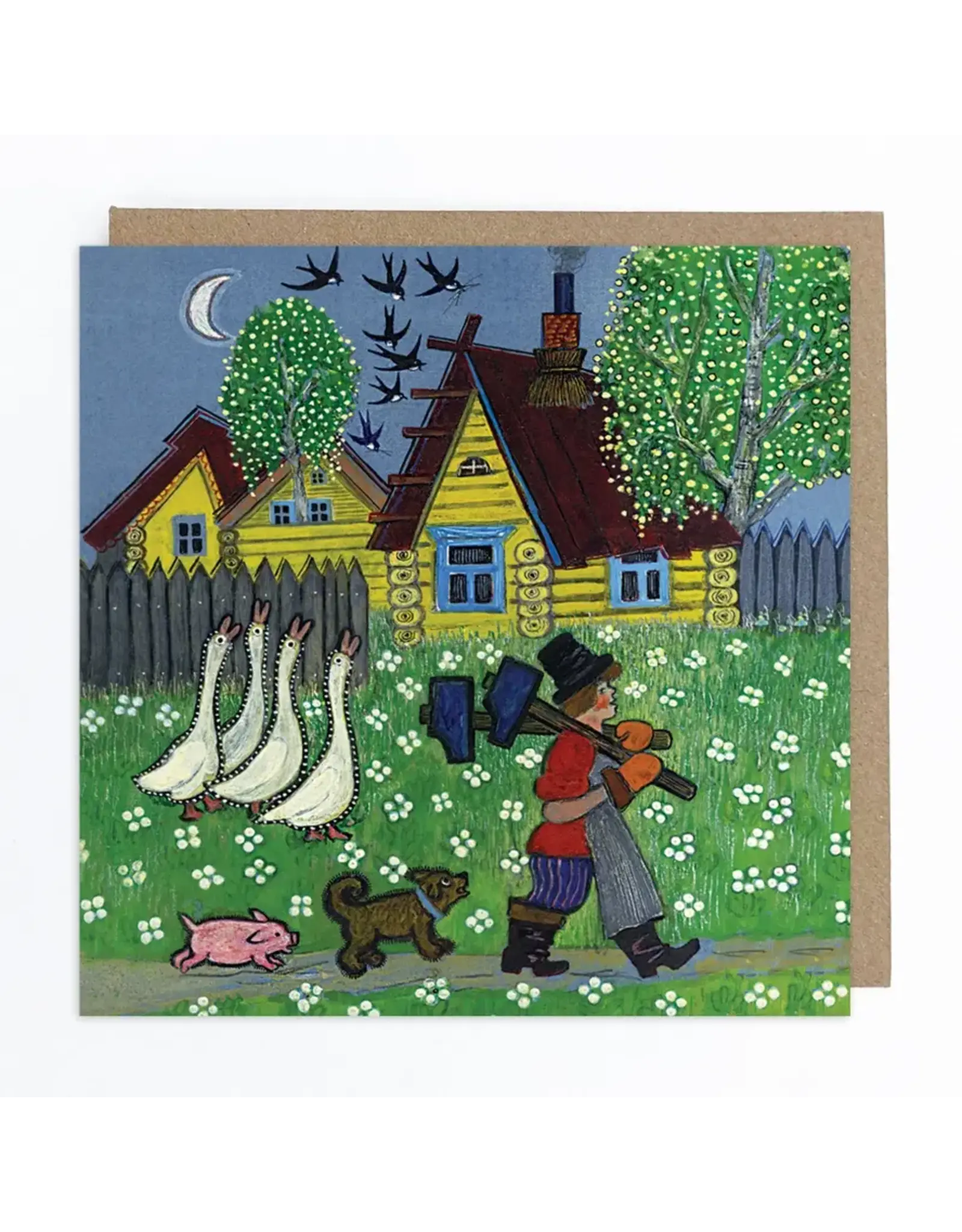 Strong Farmer Greeting Card