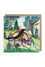 LIttle Thrush Water Carrier Greeting Card