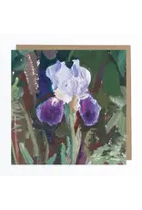 Iris Flower Greeting Card