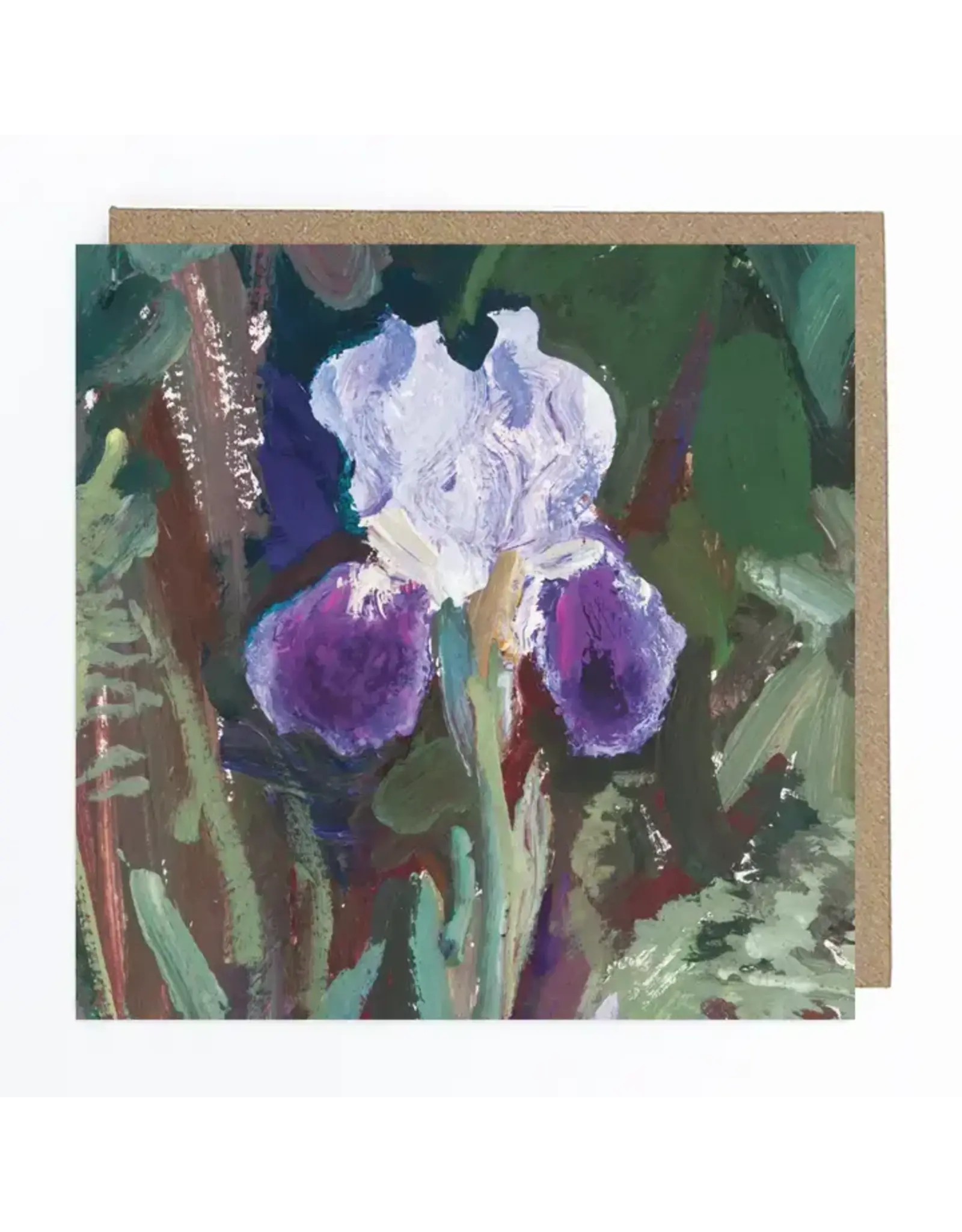 Iris Flower Greeting Card