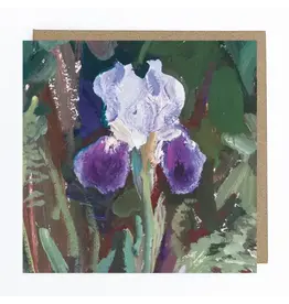 Iris Flower Greeting Card