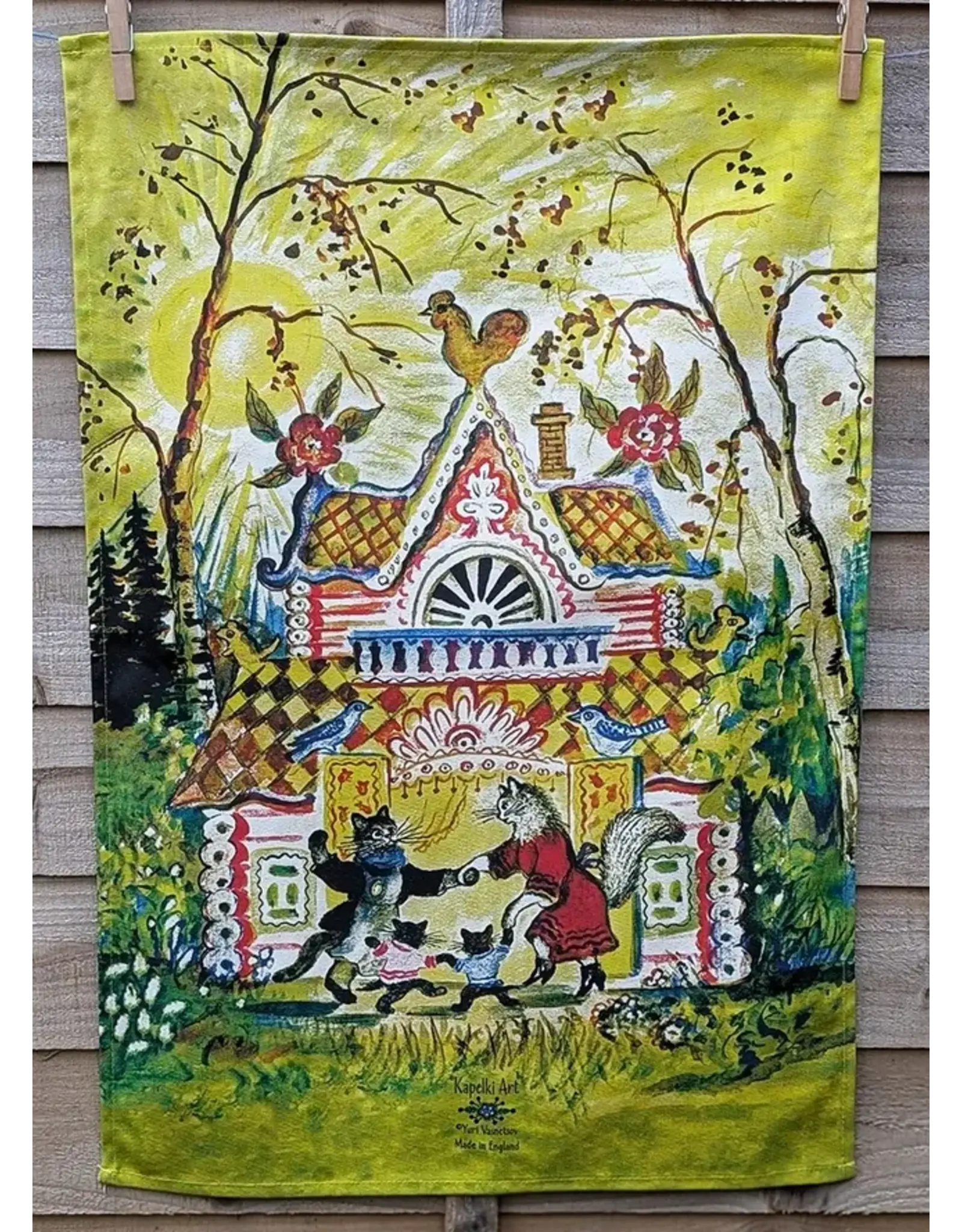 The Cat's House Organic Cotton Tea Towel