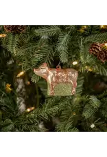 Pig Glass Ornament