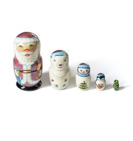 Sparkling Grandfather Frost Nesting Set