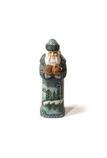 Hand Carved Grandfather Frost with Bear