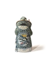 Hand Carved Grandfather Frost with Winter Hillside