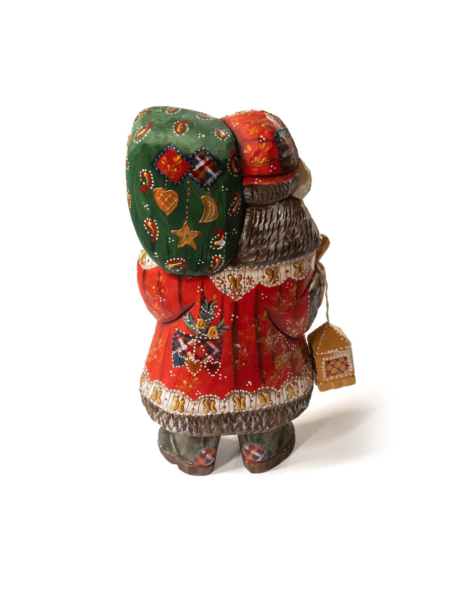 Hand Carved Grandfather Frost with Lantern