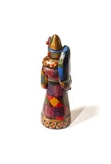 Hand Carved  Patchwork Grandfather Frost