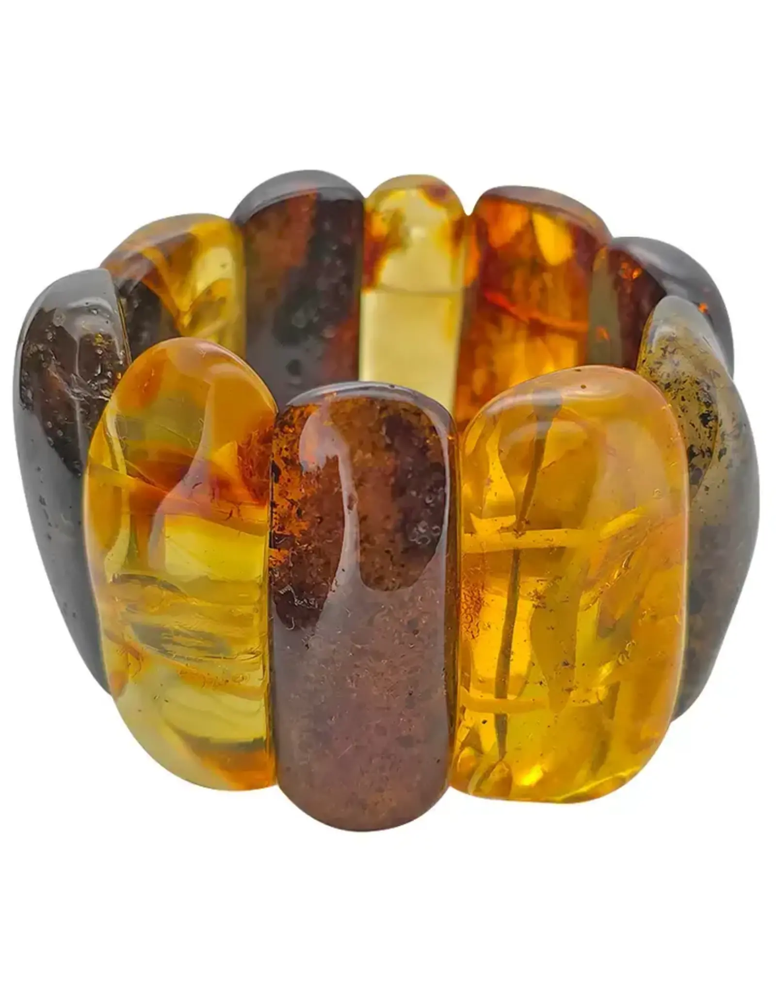 Natural Amber Stretch Bracelet
