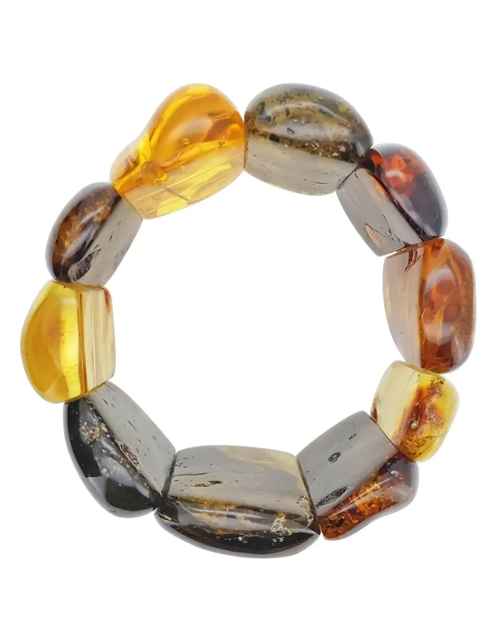 Natural Amber Stretch Bracelet