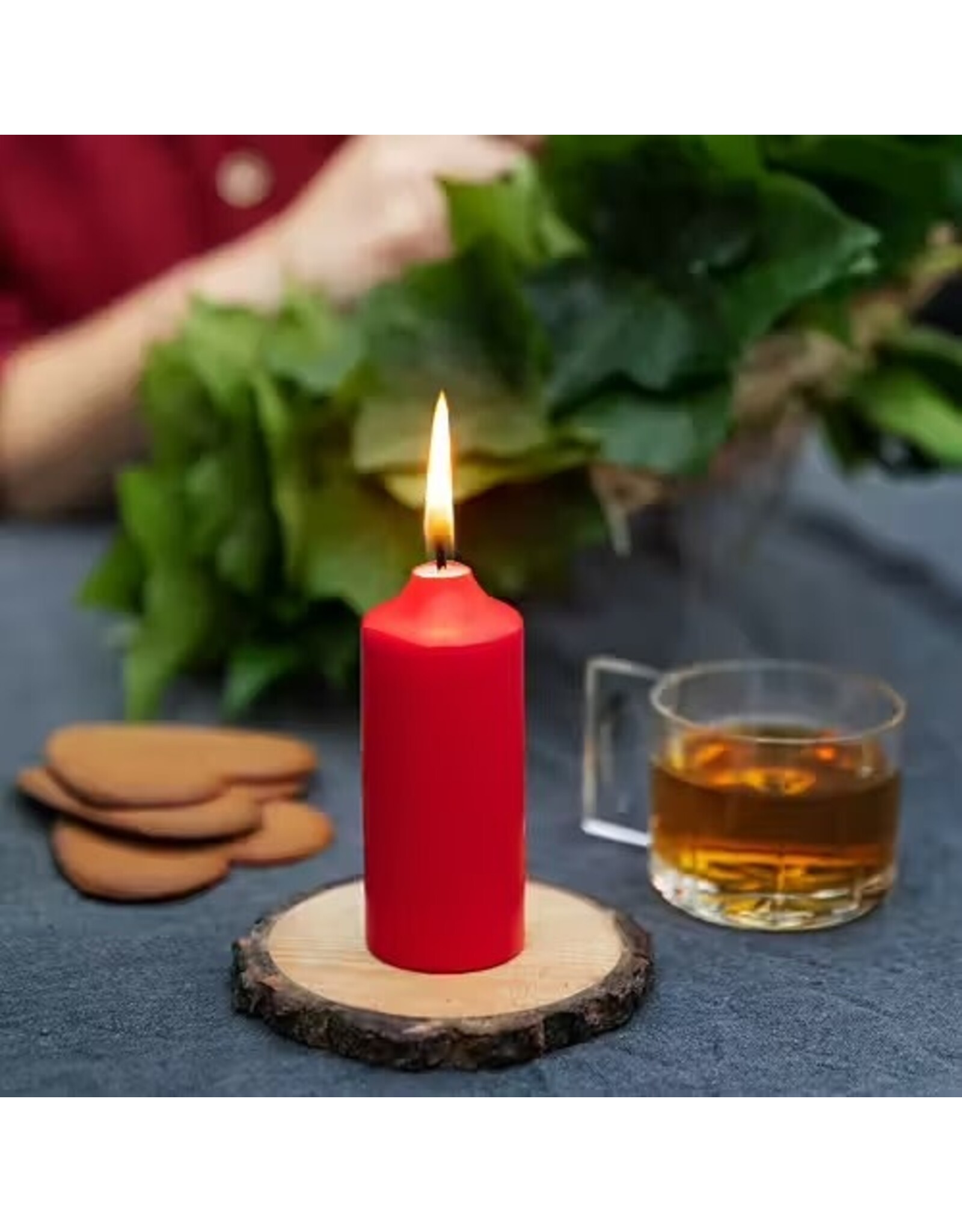 Kupéljus Red Candles Two Pack