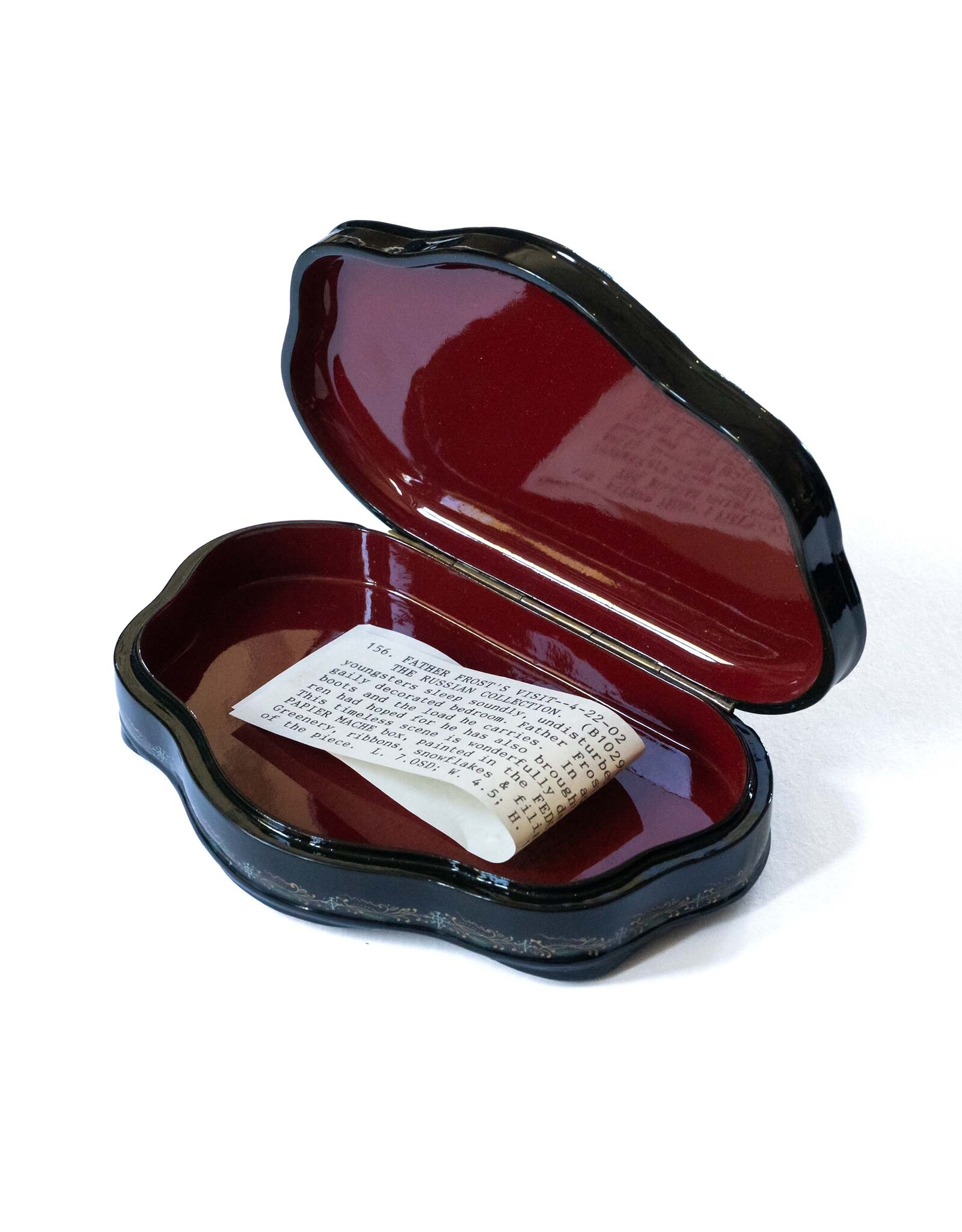 Father Frost's Visit Fedoskino Lacquer Box