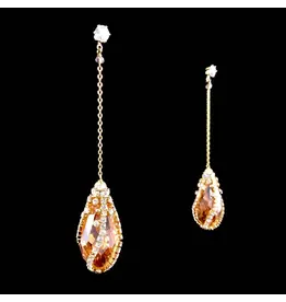 Iridescent Drop Swarovski Dangle Earrings