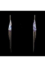 Crystal Dangle Chain Earrings