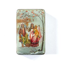 Hand Made Fedoskino At The Fair Lacquer Box