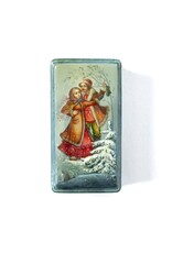 Hand Made Fedoskino Flirtation  Lacquer Box