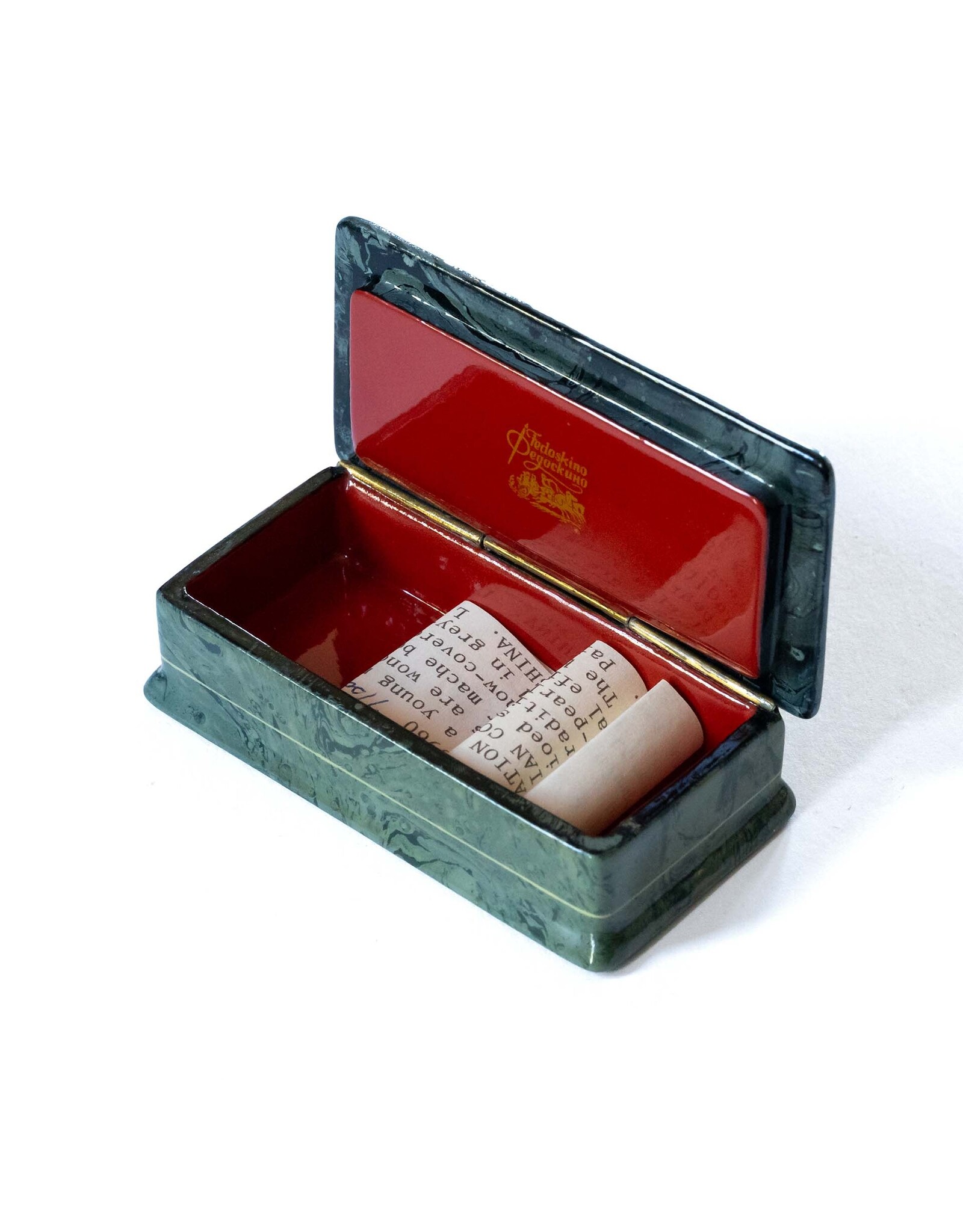 Hand Made Fedoskino Flirtation  Lacquer Box
