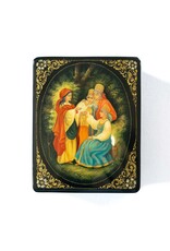 Hand Made Fedoskino Fortune Teller Lacquer Box