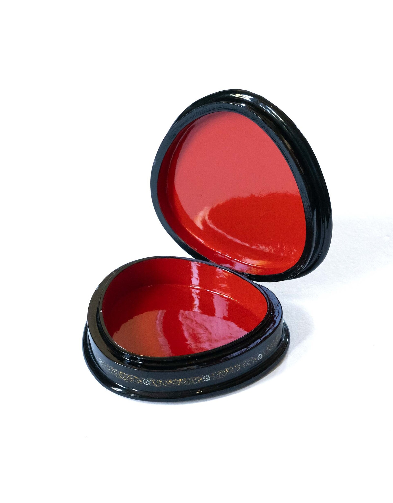 Hand Made Fedoskino Christmas Lacquer Box