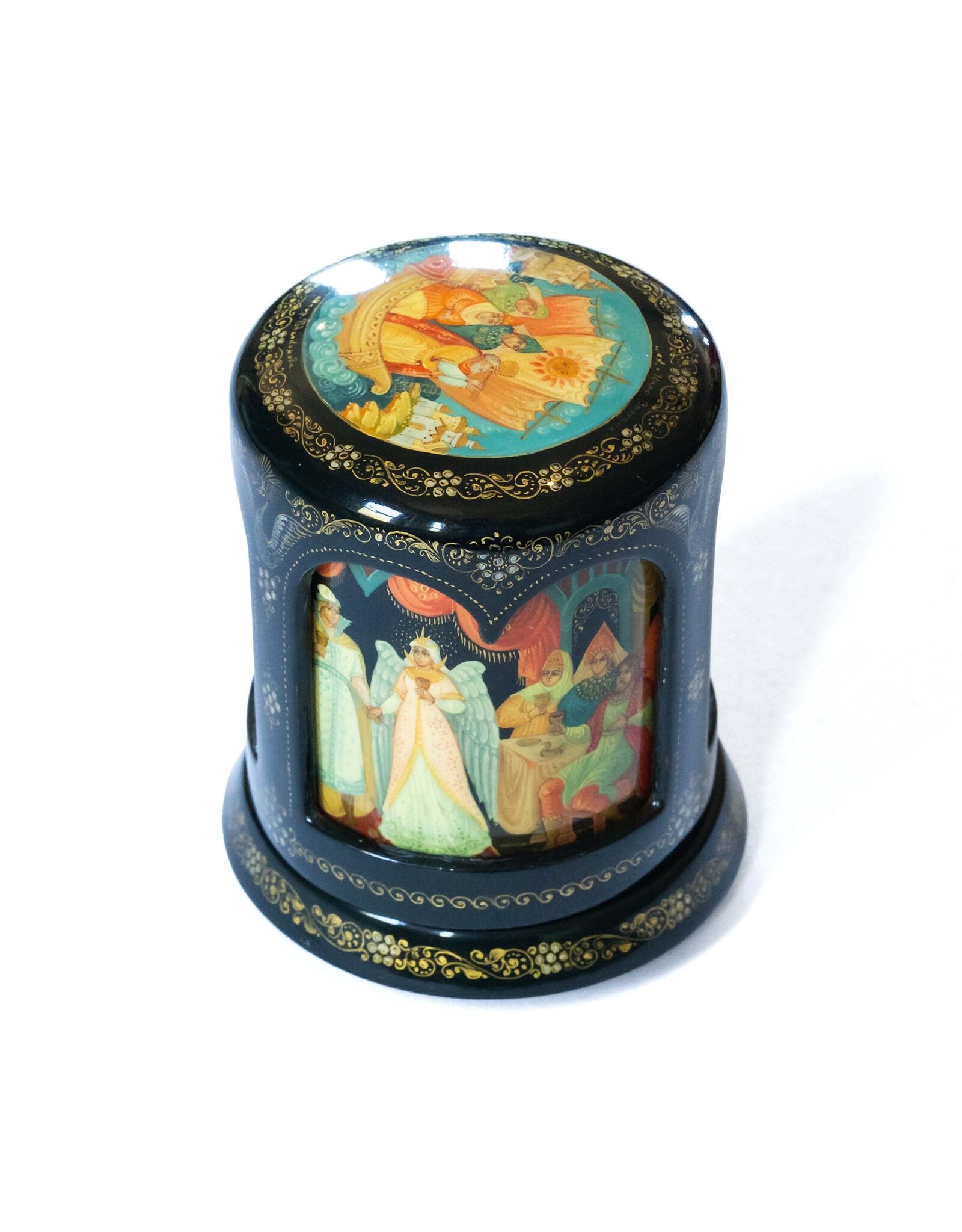 Hand Made Mstyora Tsar Saltan Lacquer Box