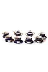 Vintage Dovbysh Porcelain Tea Service set for 6 Persons