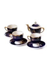 Vintage Dovbysh Porcelain Tea Service set for 6 Persons