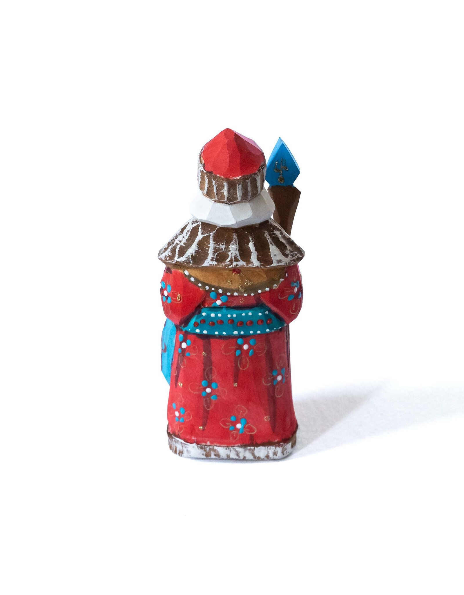 Hand Carved Small Russian Santa