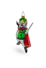 Regal Mouse King Glass Ornament