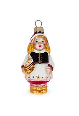 Red Riding Hood Glass Ornament