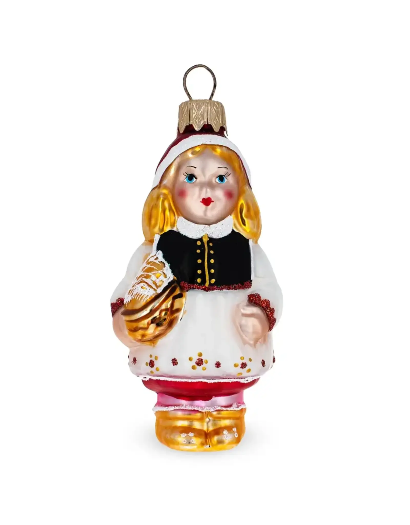 Red Riding Hood Glass Ornament