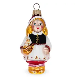 Red Riding Hood Glass Ornament