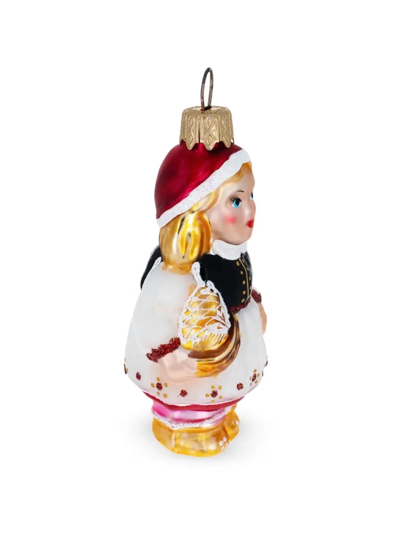 Red Riding Hood Glass Ornament