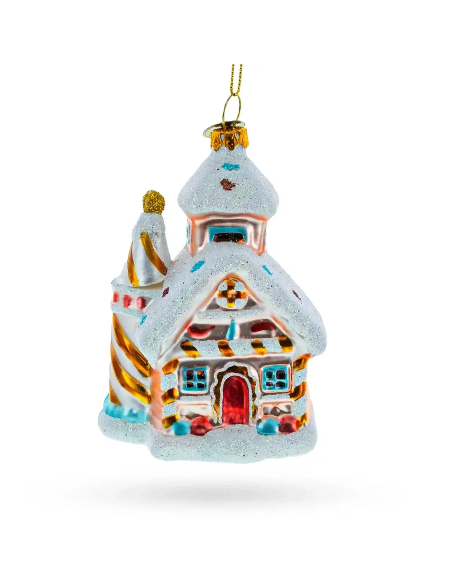 Candy-Coated Gingerbread House Ornament