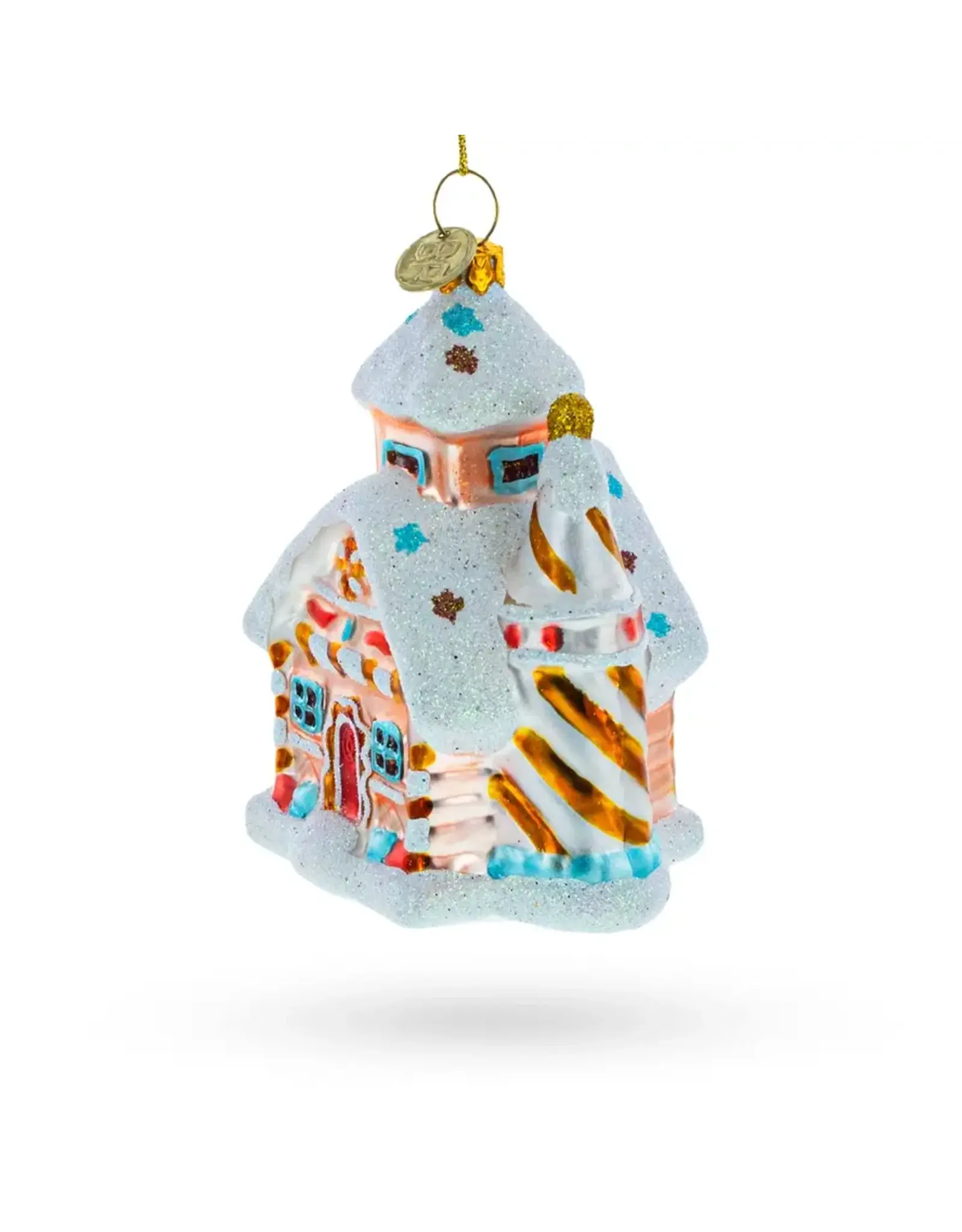 Candy-Coated Gingerbread House Ornament