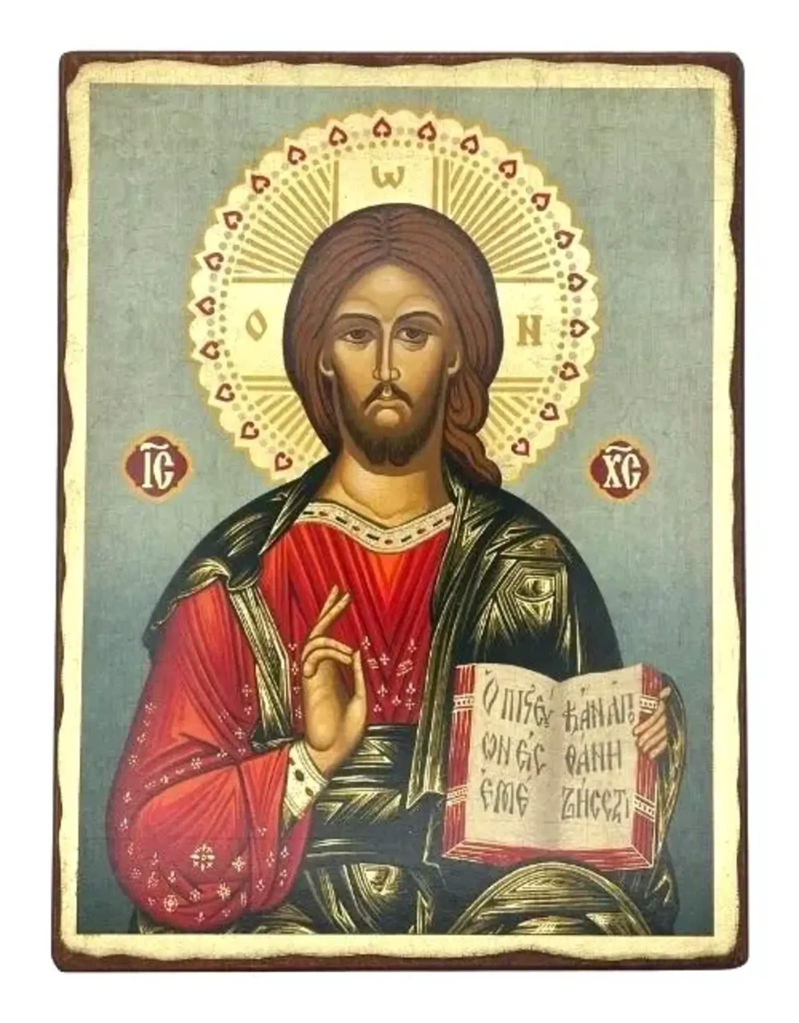 Jesus Christ Kazan Pantocrator Silkscreen Icon Magnet
