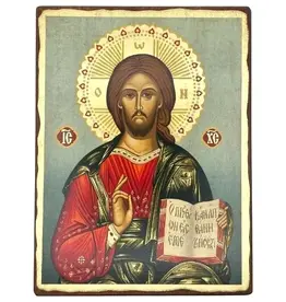 Jesus Christ Kazan Pantocrator Silkscreen Icon Magnet