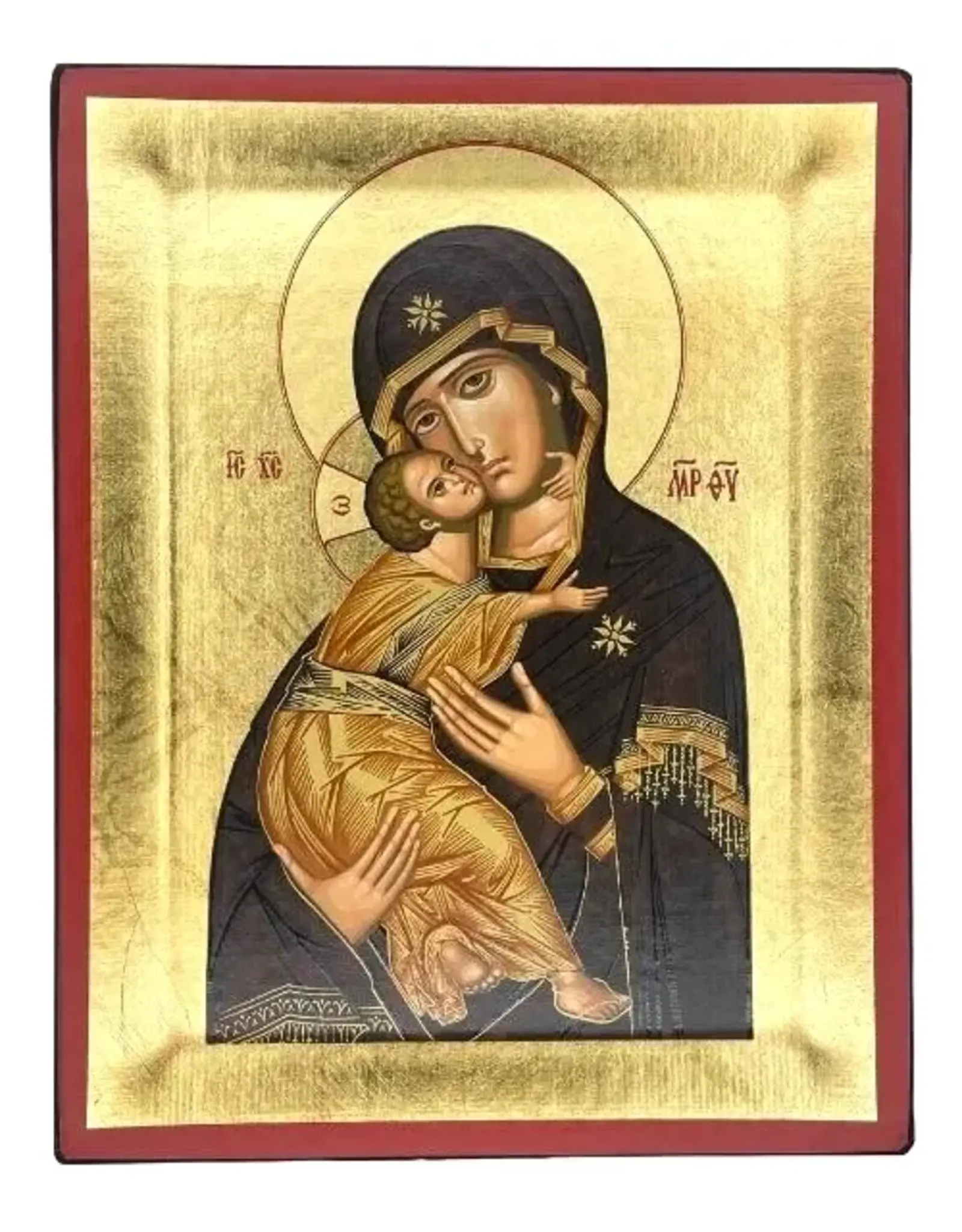 Virgin Mary of Vladimir Silkscreen Icon