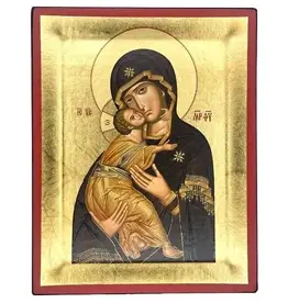 Virgin Mary of Vladimir Silkscreen Icon
