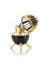 Black Fabergé Inspired Egg with Carousel