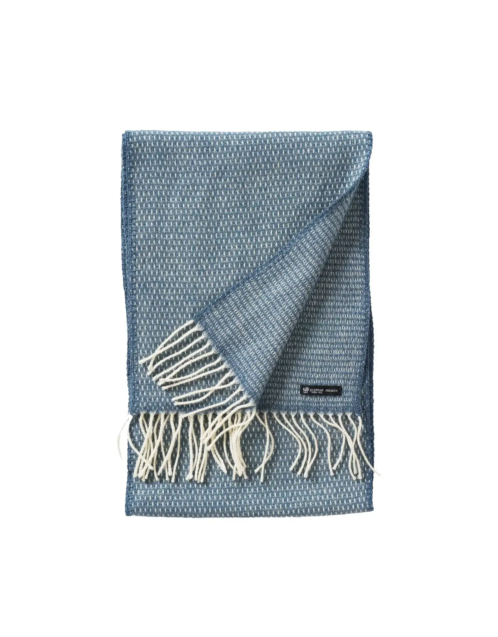 Hugo Merino Wool Scarf in Dusty Blue