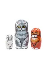 Cats Nesting Doll 3 Pc