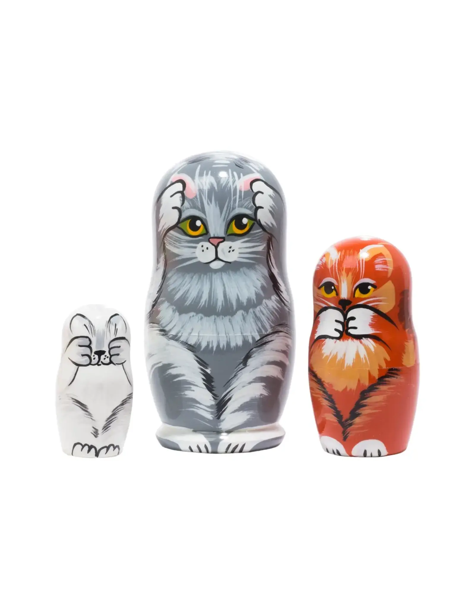 Cats Nesting Doll 3 Pc