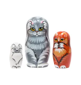 Cats Nesting Doll 3 Pc