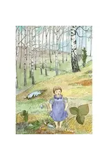 The Blue Flower Stands Out on the Slope Postcard