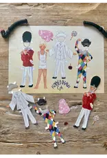 Harlequin Dress Up Paper Doll