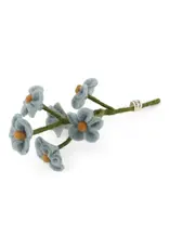 Felted Wool Forget-Me-Not in Blue
