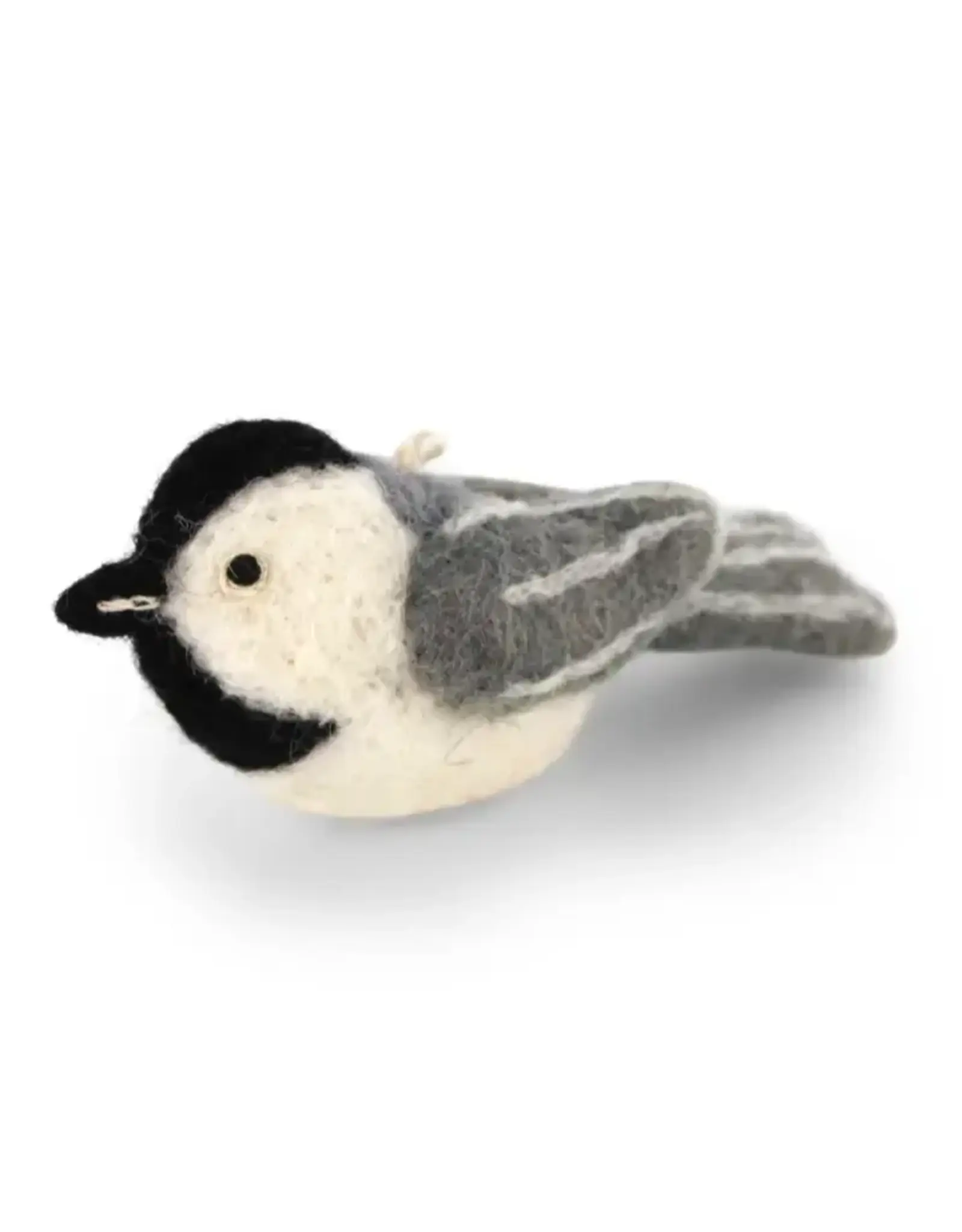 Felted Wool Chickadee Ornament